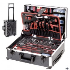 Ribimex Valigetta utensili - 356 pezzi (Su ruote) PRKOUT356VAR