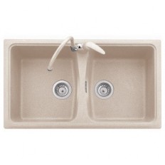 SP0862 Lavello 2 vasche Plados Serie Spazio 86-20 code 94 ULTRAGRANIT AVENA