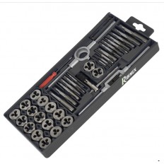 Set 40 pezzi di maschi e filiere per filettatura Ribimex PRTF40