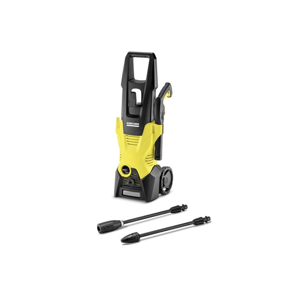 Kärcher K 3- Idropulitrice a Freddo, 120 Bar, 380 L/H, 25 M²/H di Pulizia, Pistola Alta Pressione, 2 Lance, Tubo da 6 m