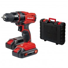 TRAPANO AVVITATORE A BATTERIA EINHELL TC CD 18-2 Li KIT CON 2 BATTERIE 1,3 Ah IN VALIGETTA