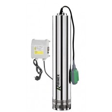 POMPA SOMMERSA RIBIMEX PRPVC751/43F PER POZZI 4 TURBINE 750 W  230 V INOX  Cm. 53x12x12