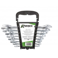 Ribimex PRCLEPLAX8 9 Chiavi a forchetta diam 6 X 7.8 X 9.1 X 11.12 X 13.14 X 15.16 X 17.18 X 19.2 X 22 mm