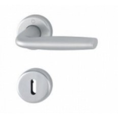 HOPPE MANIGLIA PER PORTE INTERNE MILOS CROMO SATINATO O ORO LUCIDO, PATENTI O YALE