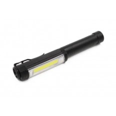 LUCE-QUADRA - Torcia in alluminio da lavoro calamitonero led con magnete e clip luce quadra nero - EL034