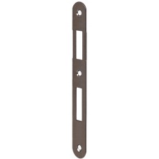 INCONTRO AGB SENZA ALETTA PER PATENT PICCOLA BORDO TONDO COLORE BRONZO VERNICIATO, FINITURA 22, 20 x 188 mm