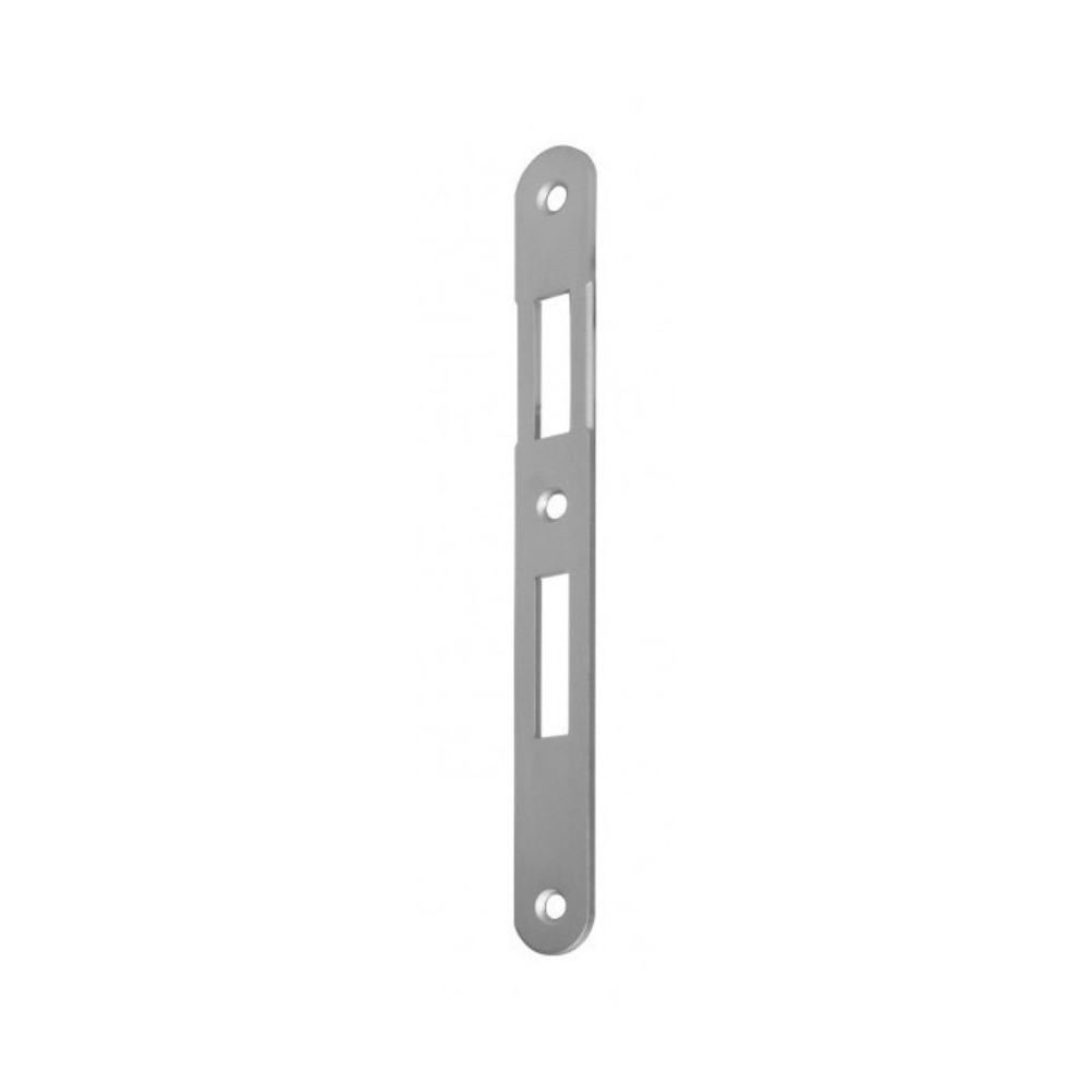 INCONTRO AGB SENZA ALETTA PER PATENT PICCOLA BORDO TONDO COLORE CROMO SATINATO, FINITURA 34, 20 x 188 mm