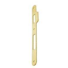 INCONTRO AGB CON ALETTA QUADRATA PER PATENT PICCOLA BORDO TONDO COLORE OTTONATO VERNICIATO, FINITURA 34, 20 X 188 MM