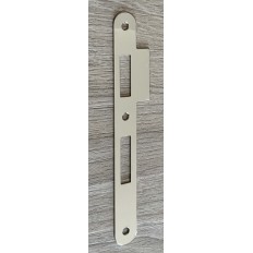 INCONTRO AGB CON ALETTA QUADRATA PER PATENT PICCOLA BORDO TONDO COLORE NICHELATO, FINITURA 06, 20 X 188 MM