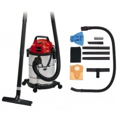 Einhell TC-VC 1820-S 2342167 Aspiratore di Solidi e Liquidi, Serbatoio da 20 L, Aspirazione 18000 Pa, 1250 W