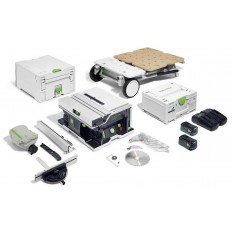 FESTOOL Sega circolare da banco a batteria CSC SYS 50 EBI-set ART.577973