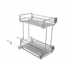 Portapiatti e bicchieri estraibili per base con vaschetta scolapiatti 182 ETAH