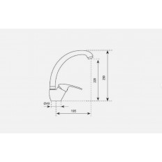 MISCELATORE MONOCOMANDO LAVELLO CROMO