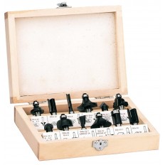 Set frese 12 pz per fresatrice verticale Einhell 4350199