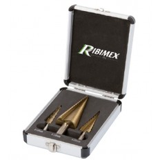 RIBIMEX PRFEX3/VB Set 3 punte a scalini in valigetta, 3 Pezzi