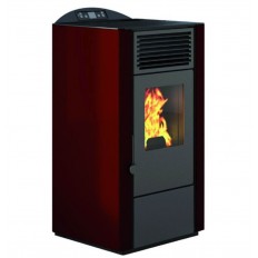 STUFE PUNTO FUOCO PELLET LORY-10 9,5KW (BR) ROSSO